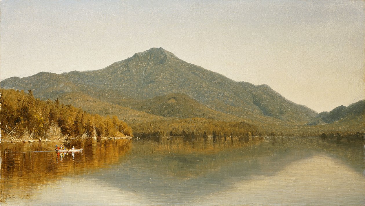 Mount Whiteface från Lake Placid, i Adirondacks, 1863 av Sanford Robinson Gifford