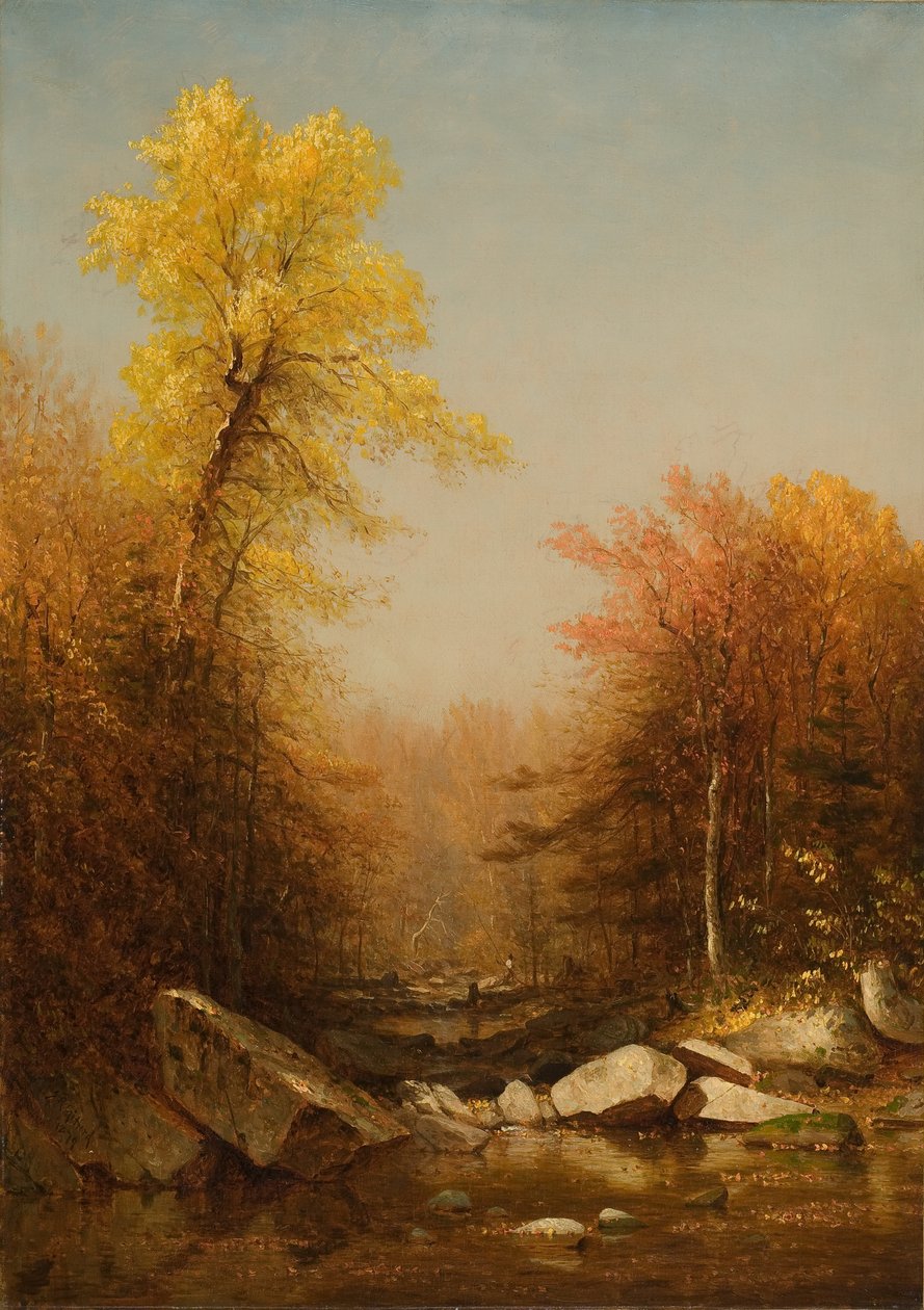 Oktober i Catskills, 1879 av Sanford Robinson Gifford