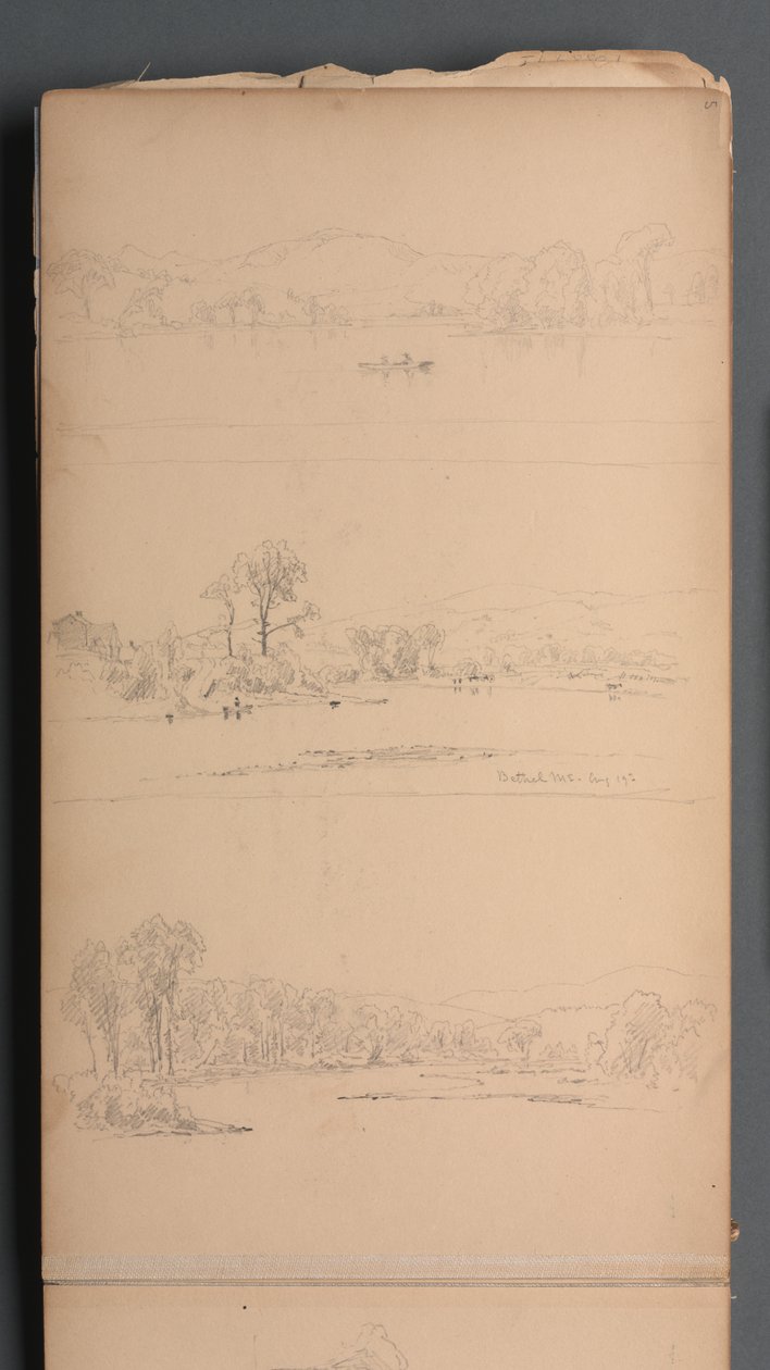 Skissbok, sida 05: Bethel ME 19 augusti 1859. av Sanford Robinson Gifford