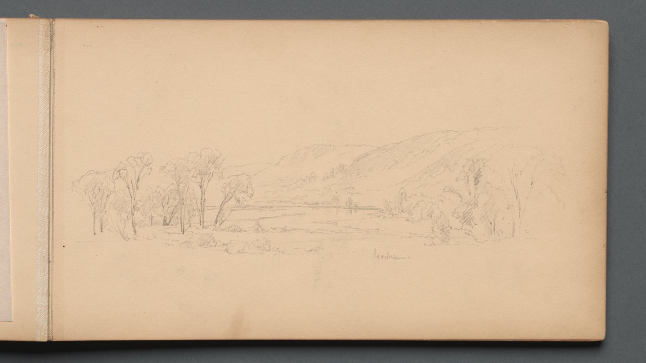 Skizzenbuch, Seite 06: "Gorham" (Maine) av Sanford Robinson Gifford