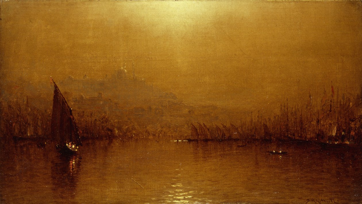 Gyllene hornet, av Sanford Robinson Gifford