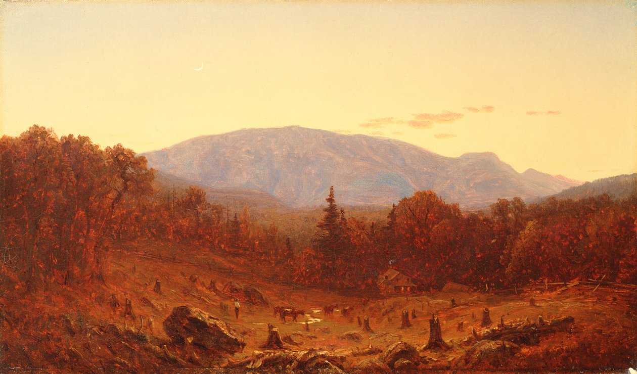 Skymning på Hunter Mountain av Sanford Robinson Gifford