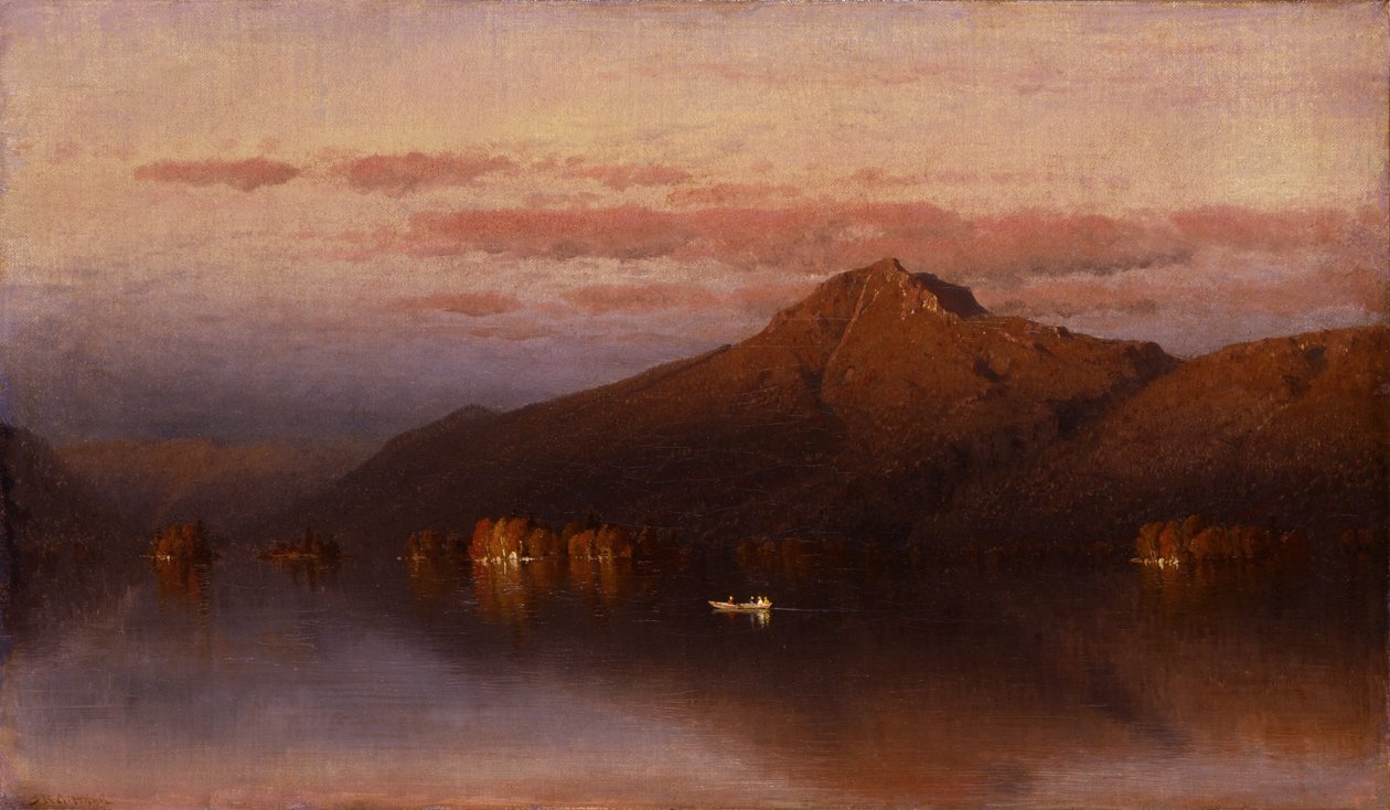 Whiteface Mountain från Lake Placid av Sanford Robinson Gifford