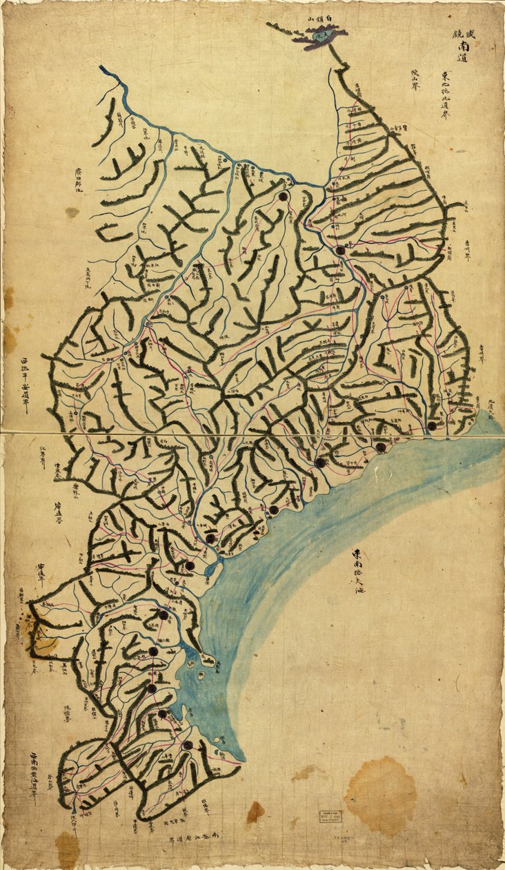 Chosŏn chido LOC 83675009-6 av Sang Gi Chŏng