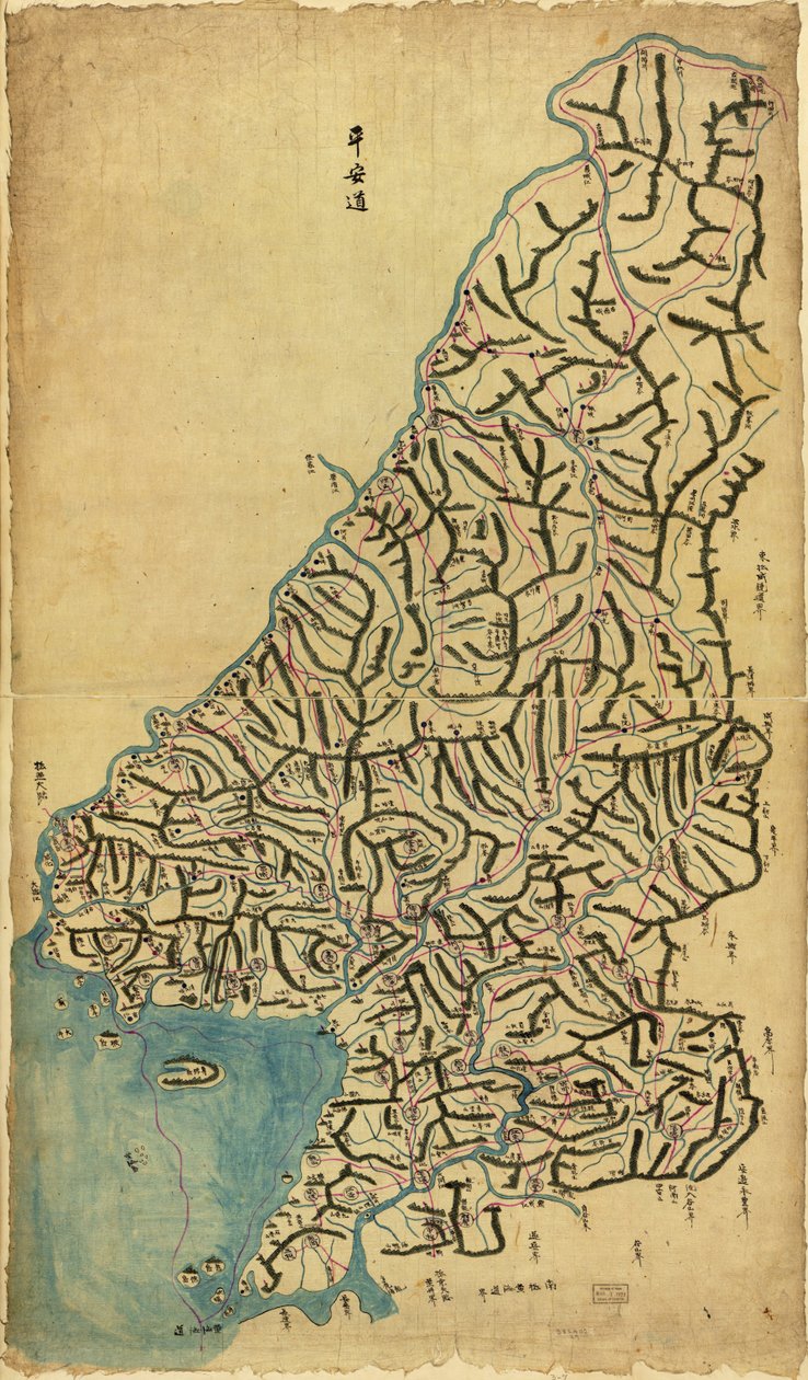 Chosŏn chido LOC 83675009-7 av Sang Gi Chŏng