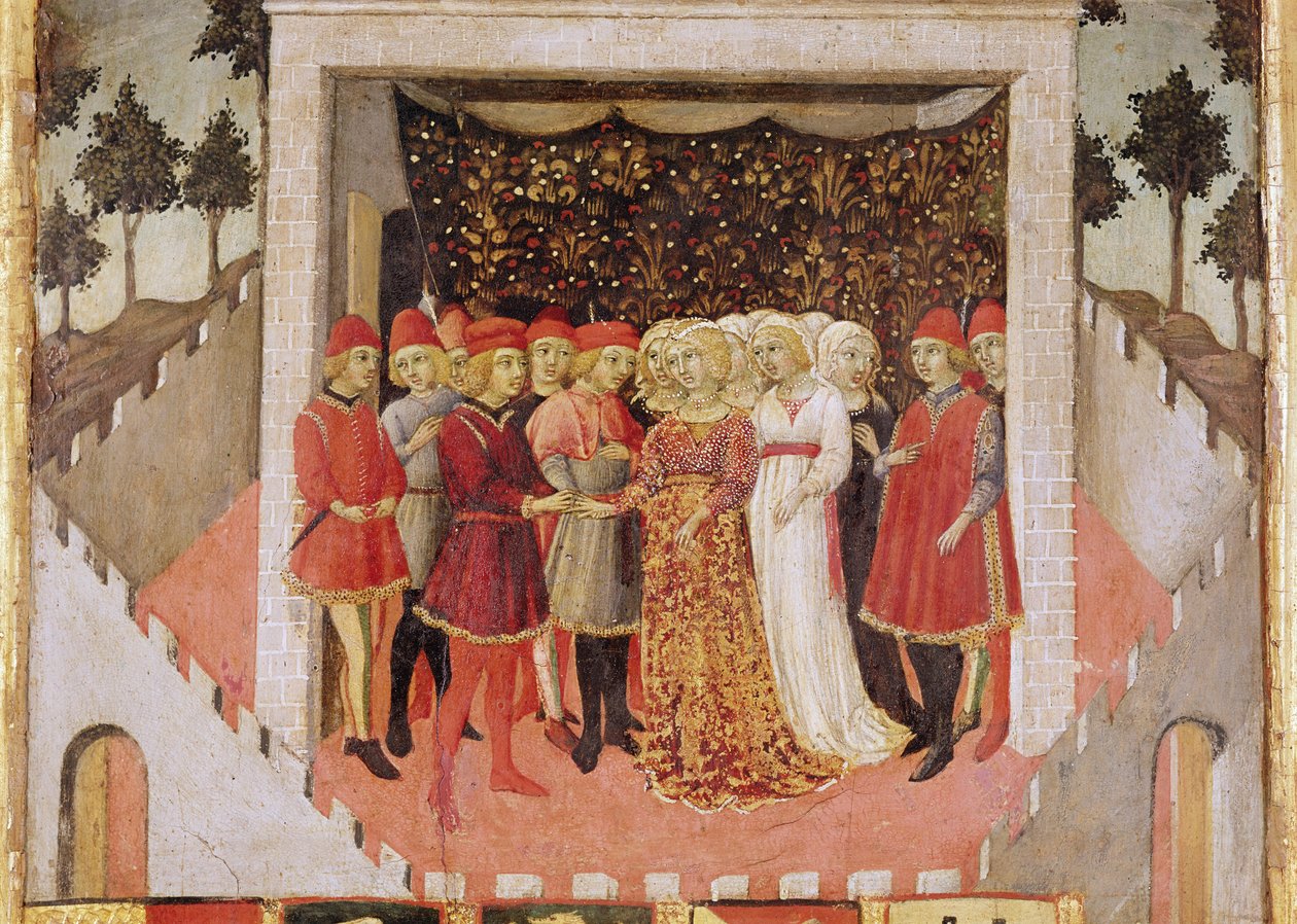 Adligt äktenskap, 1473 av Sano di Pietro