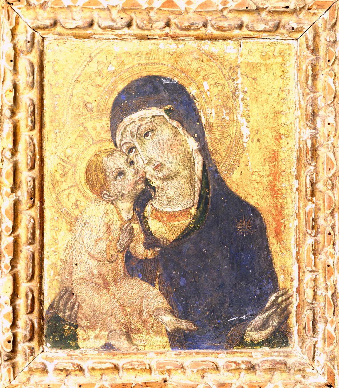 Madonna med barn av Sano Di Pietro (1406-1481), andra hälften av 1400-talet av Sano di also Ansano di Pietro di Mencio Pietro