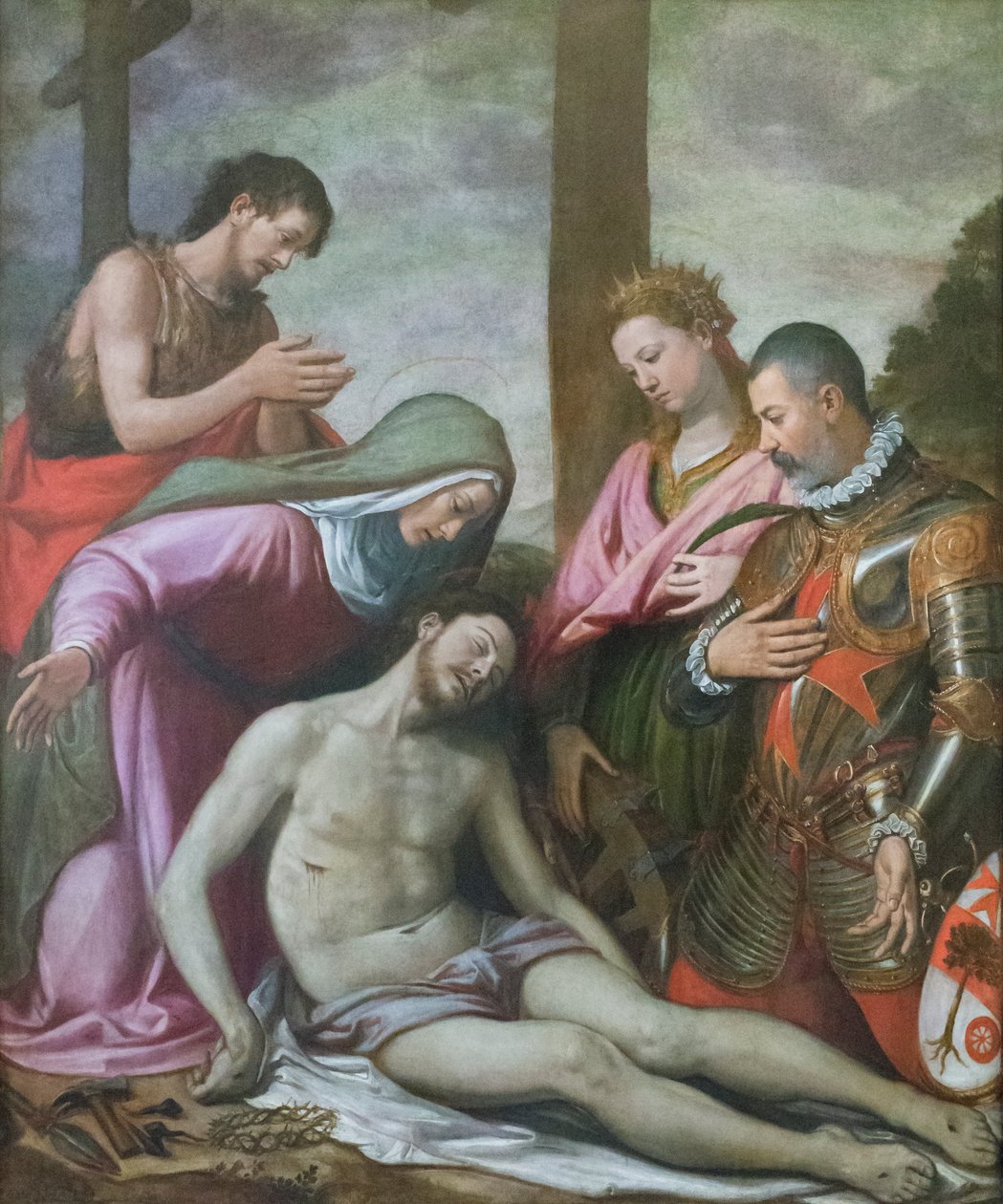 Kristi avsättning, ca. 1592 (olja på trä av Santi di Tito