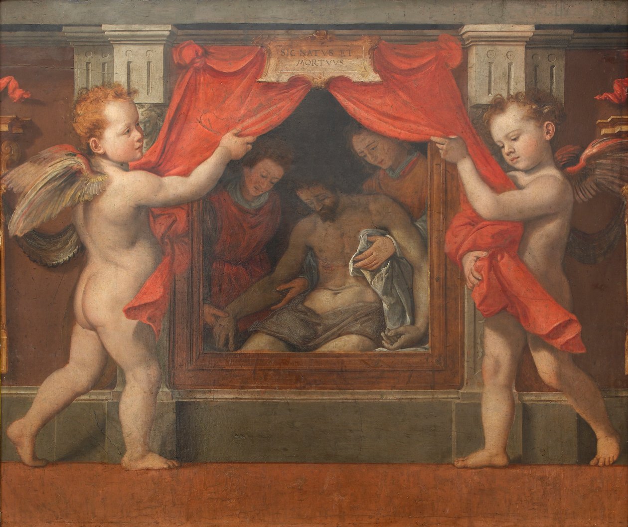 Pietà med två keruber, ca 1576. av Santi di Tito