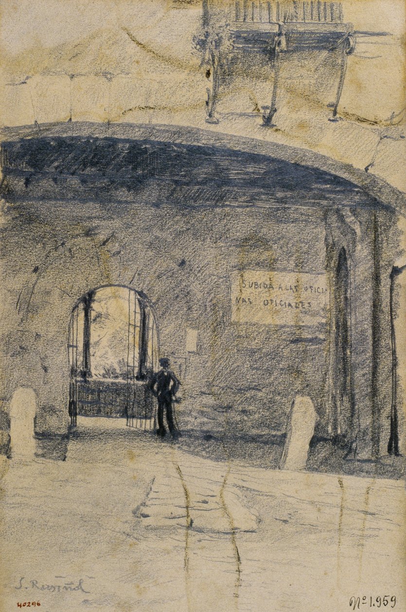 Gateway Arch and Wall. Granada  av Santiago Rusiñol