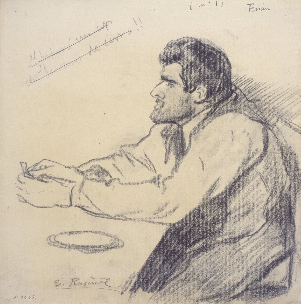 Portrait of Pere Ferran av Santiago Rusiñol