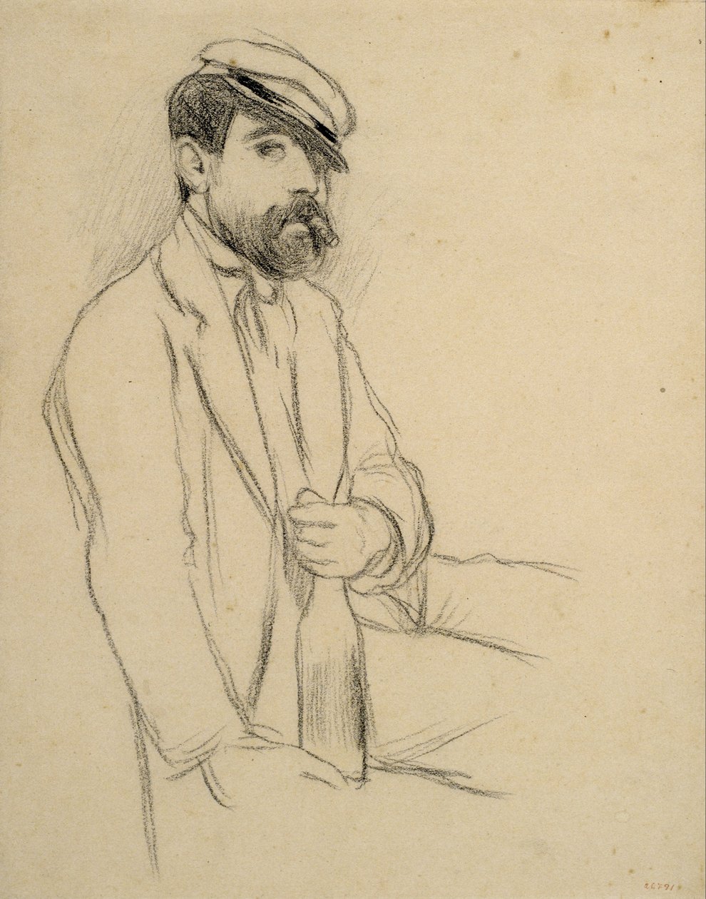 Portrait of a Man av Santiago Rusiñol