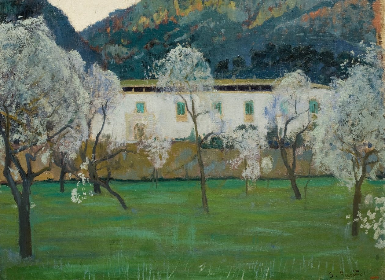 White Farmhouse (Bunyola, Majorca) av Santiago Rusiñol