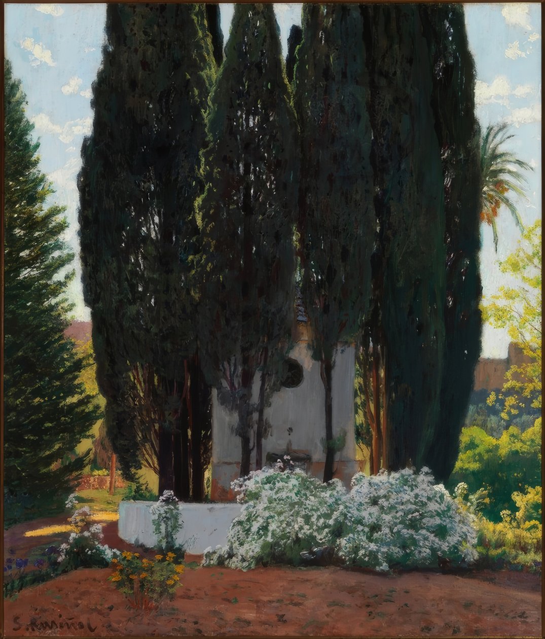 Cypressernas fontän av Santiago Rusiñol