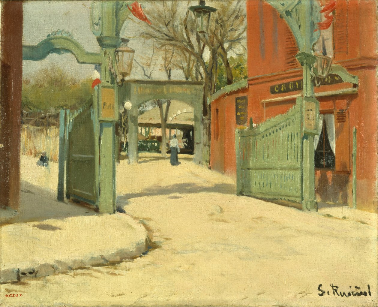 Ingång till parken Moulin de la Galette av Santiago Rusiñol