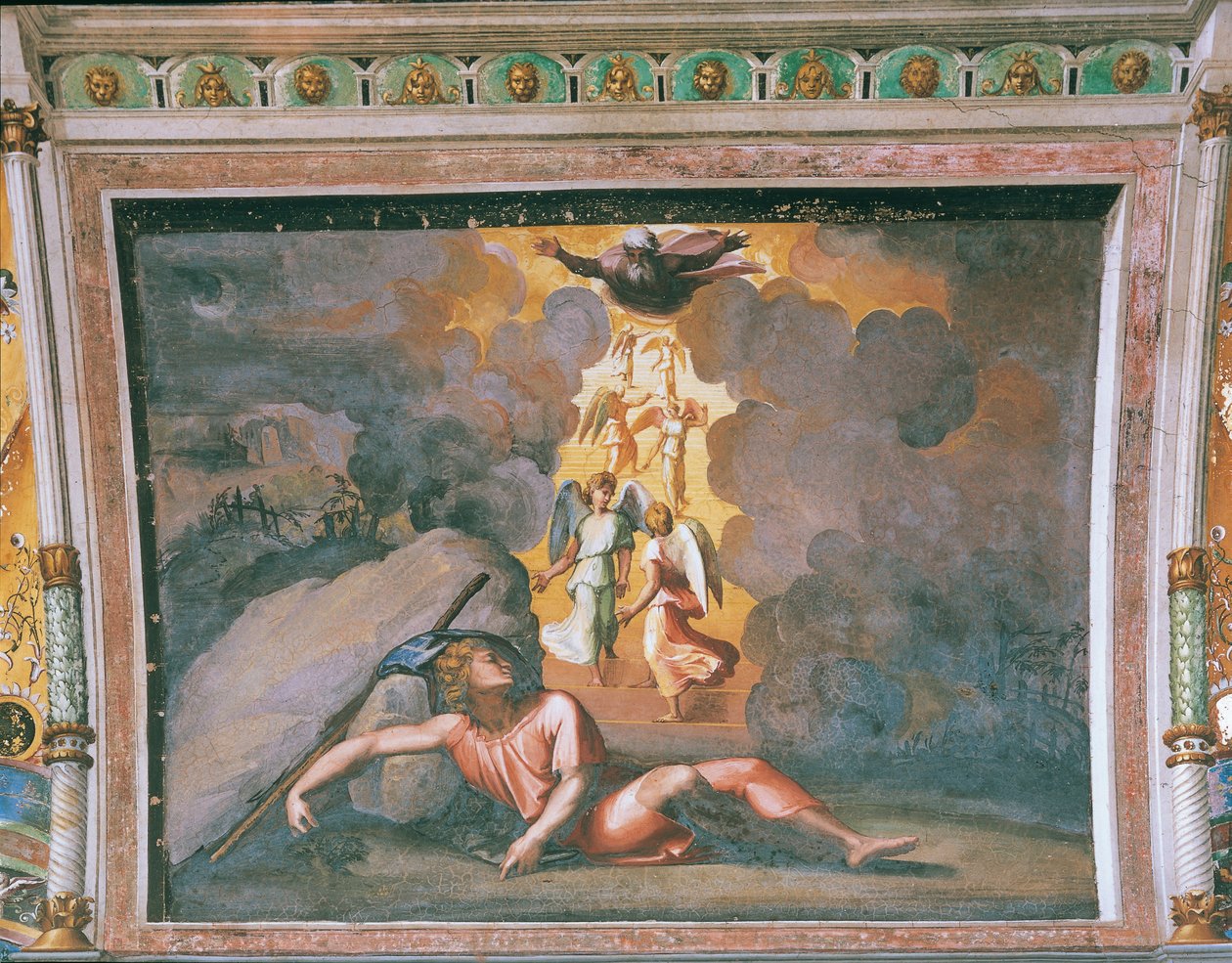 Jakobs dröm av Sanzio of Urbino (workshop) Raphael