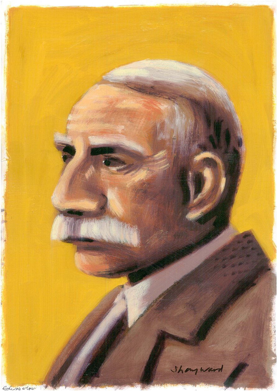 Edward Elgar, 2008 (olja på papper) av Sara Hayward