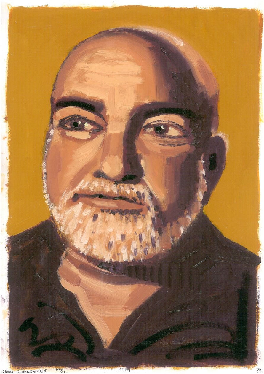 John Schlesinger, 2008 (olja på papper) av Sara Hayward