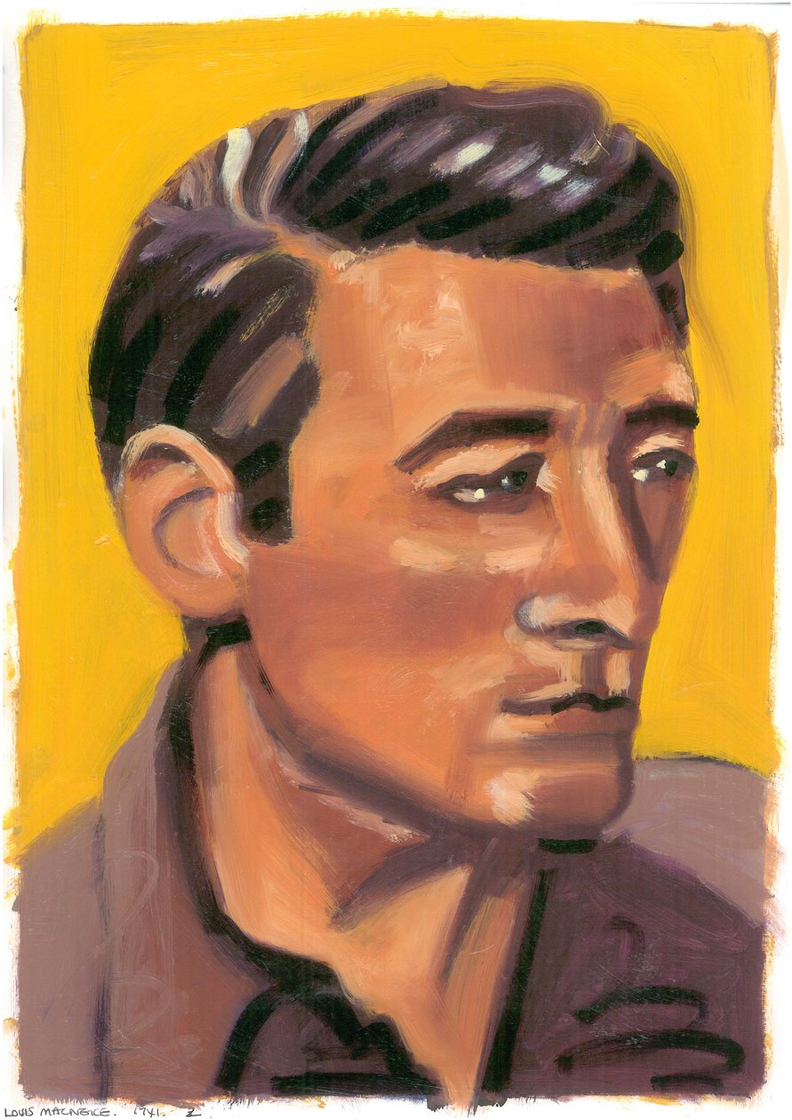 Louis MacNeice, 2008 (olja på papper) av Sara Hayward