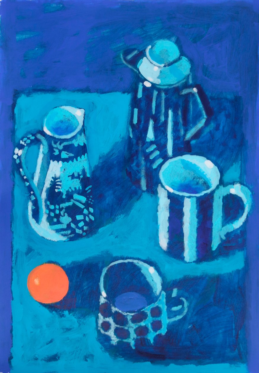 Still Life #45, 2025 (akryl på kartong) av Sara Hayward