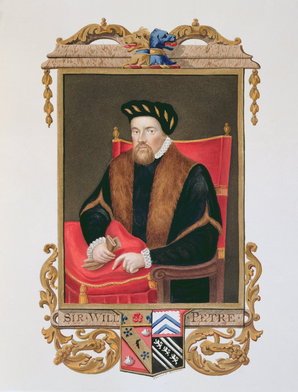Porträtt av Sir William Petre (ca 1505-72) från 