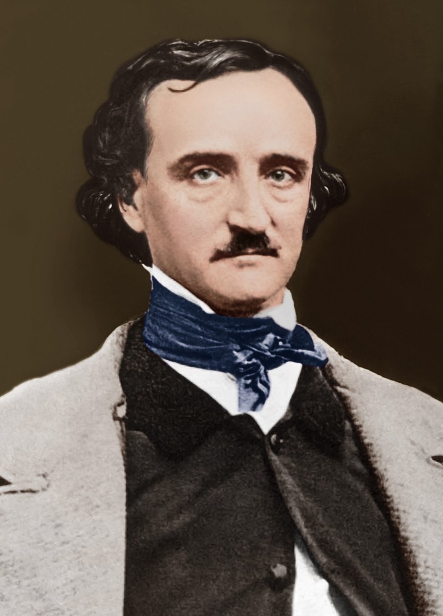 Porträtt av Edgar Allan Poe, ca 1849 av Sarah Ellen Whitman
