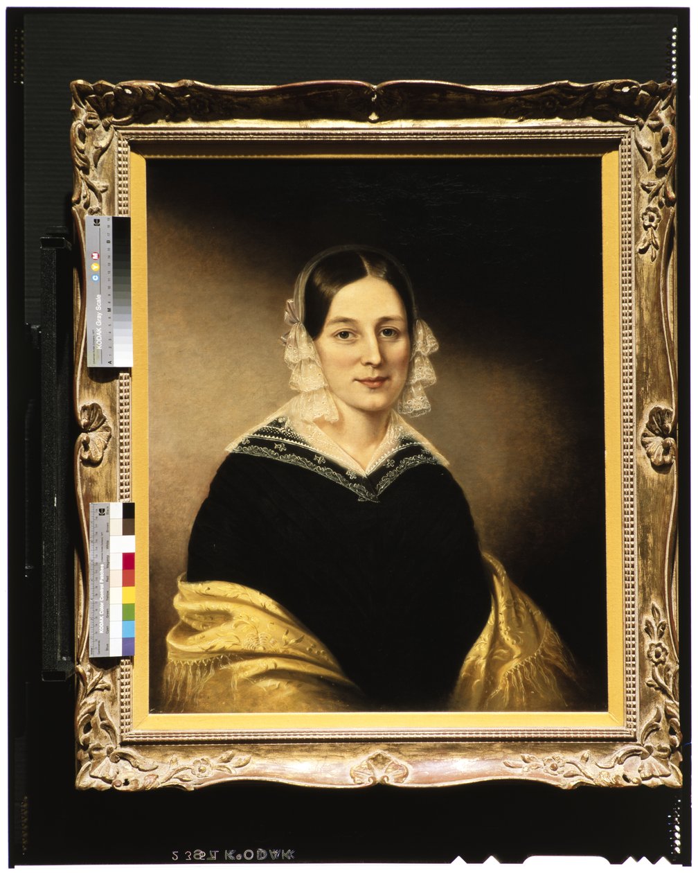 Porträtt av Mrs William Crane, ca 1840 av Sarah Miriam Peale