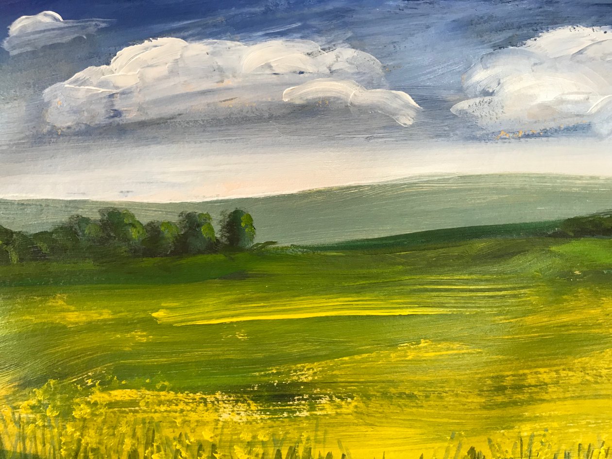 Sommer landskabsswed av Sarah Thompson Engels