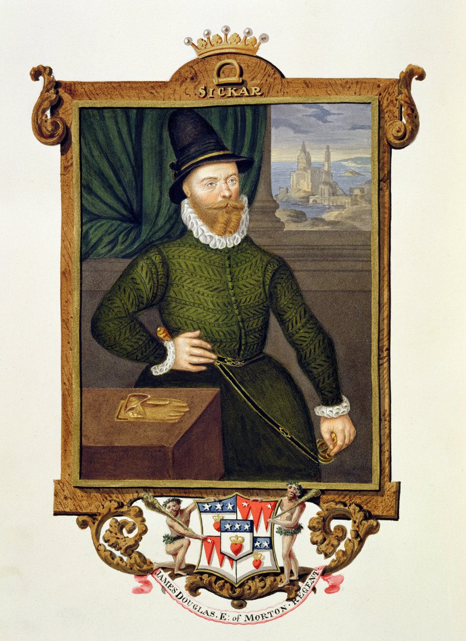 Porträtt av James Douglas (c.1516-81) 4th Earl of Morton från 