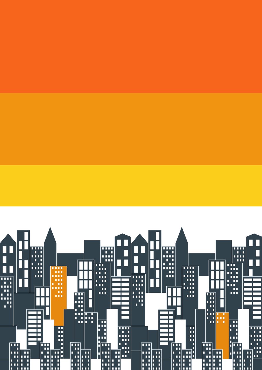 City Sunset, 2020 (digital) av Sarah Evans