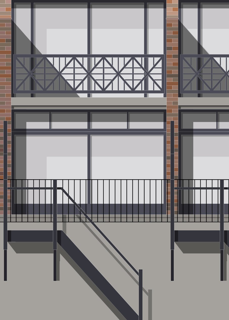 Mallard Place, 2018 (digital) av Sarah Evans
