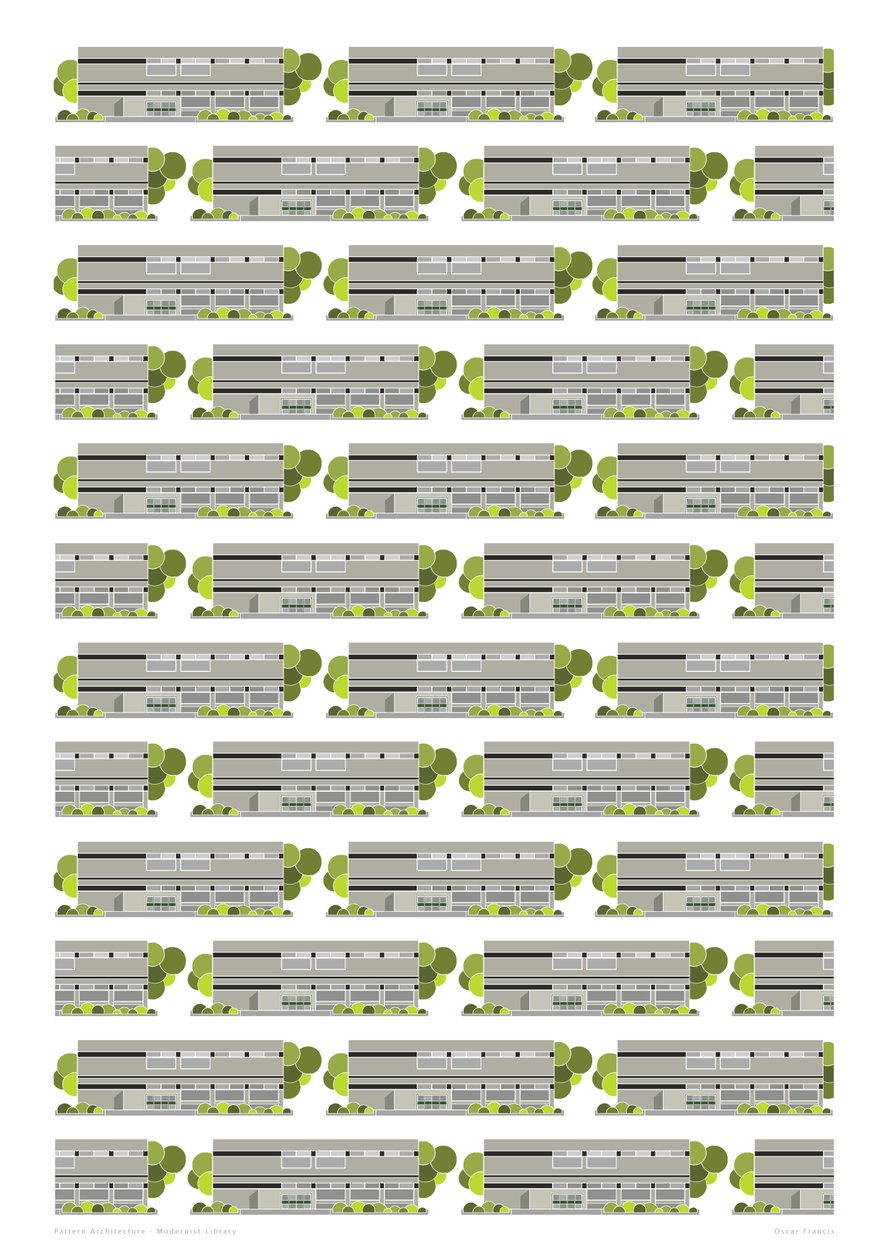 Modernist Library, 2015 (digital) av Sarah Evans