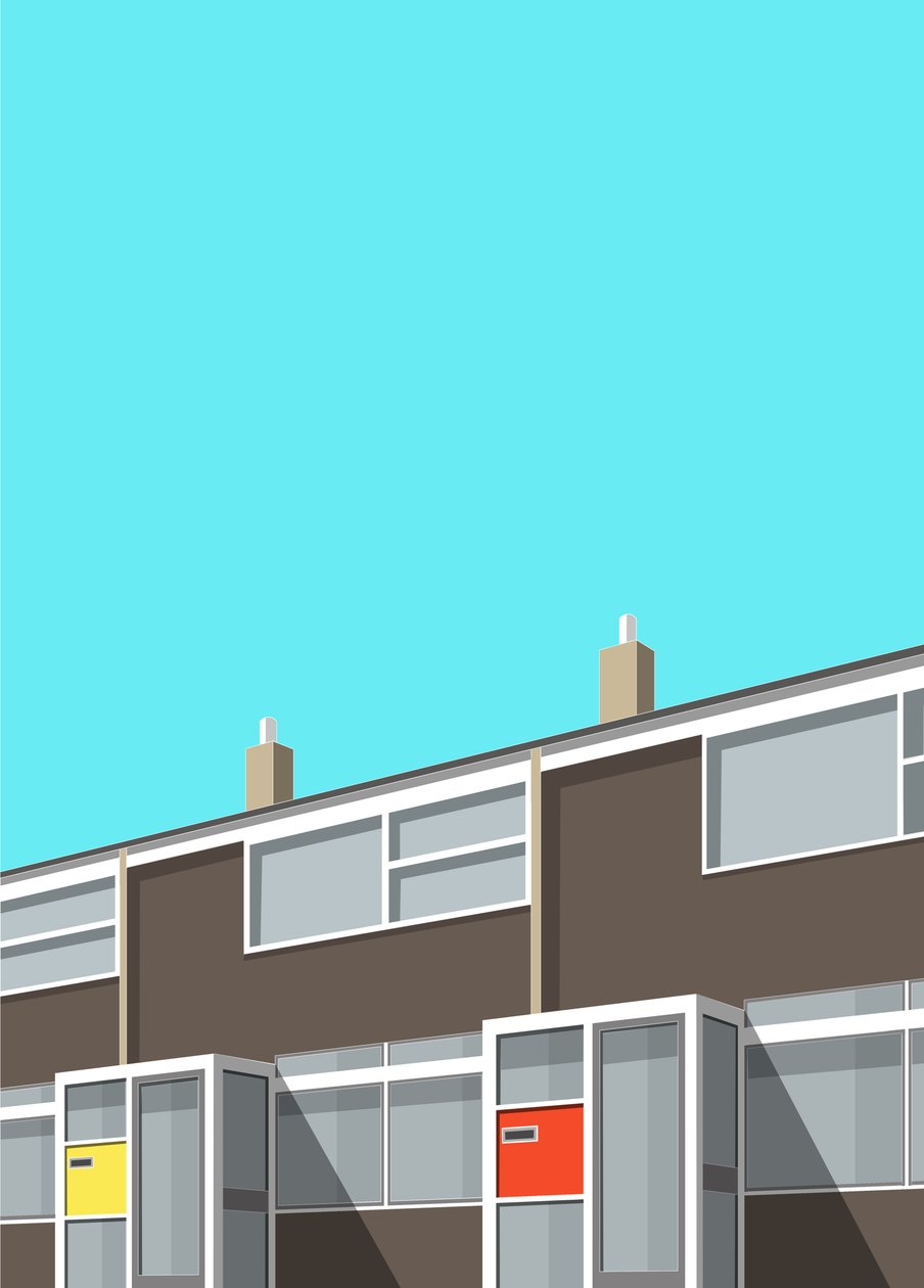 Span House, 2018 (digital) av Sarah Evans