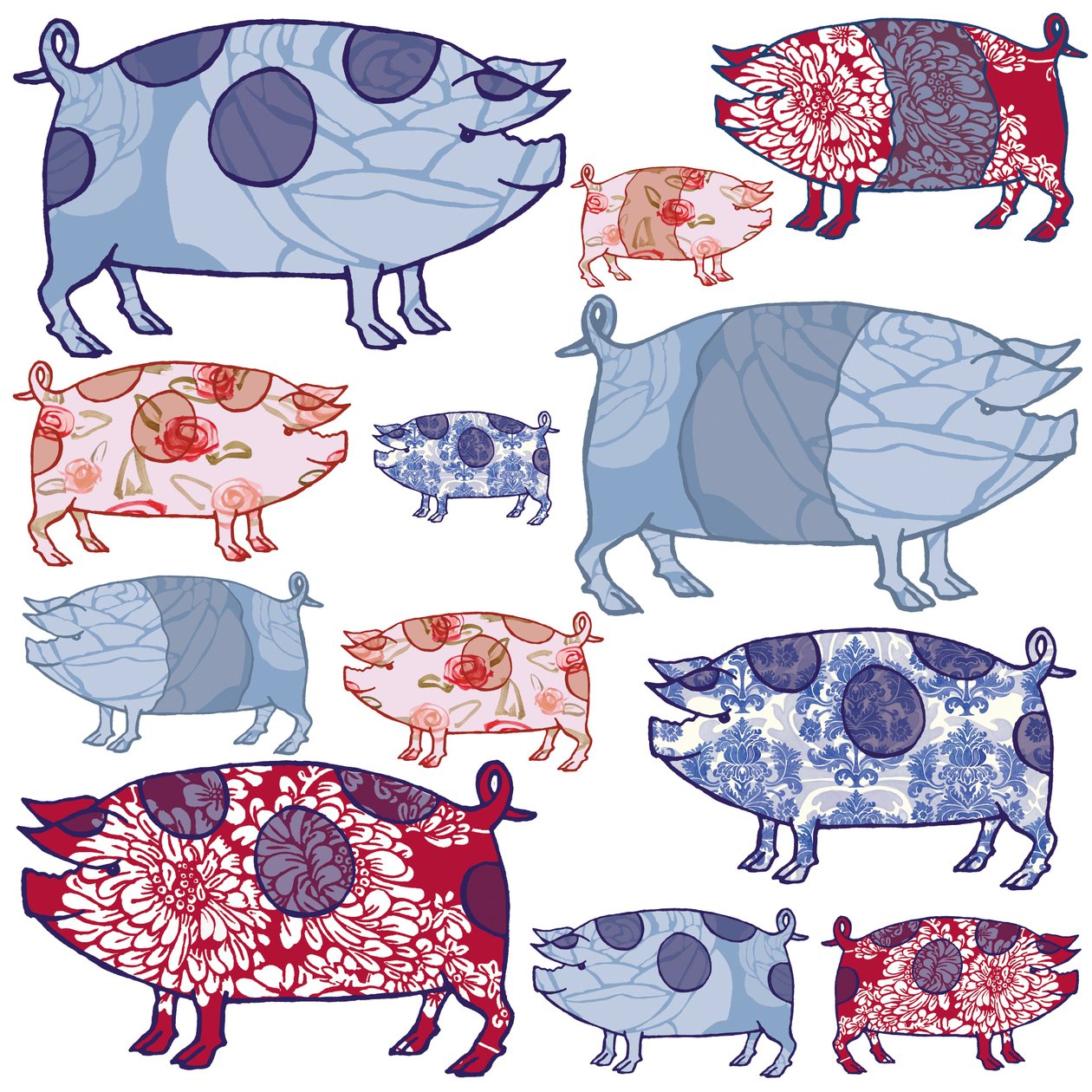 Piggy in the Middle, 2005 (digital) av Sarah Hough