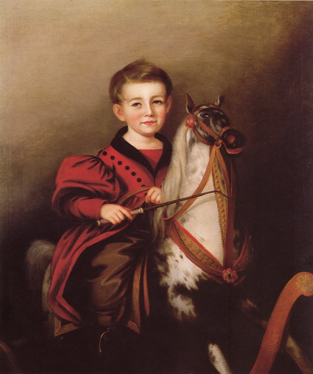 Charles Lavallen Jessop (Pojke på en gunghäst) av Sarah Miriam Peale