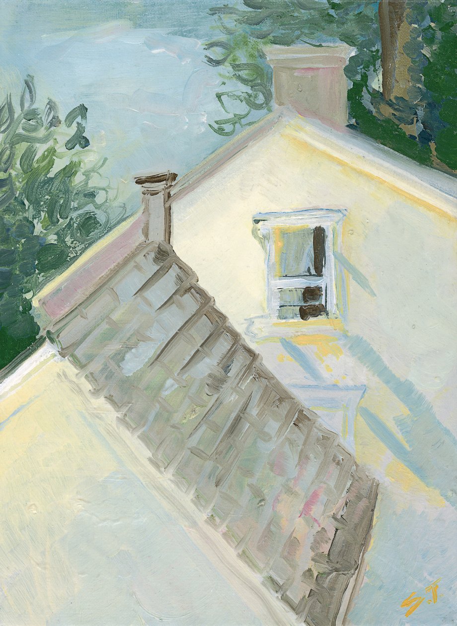 Golden Light, ca 2020 (olja på duk) av Sarah Tudor