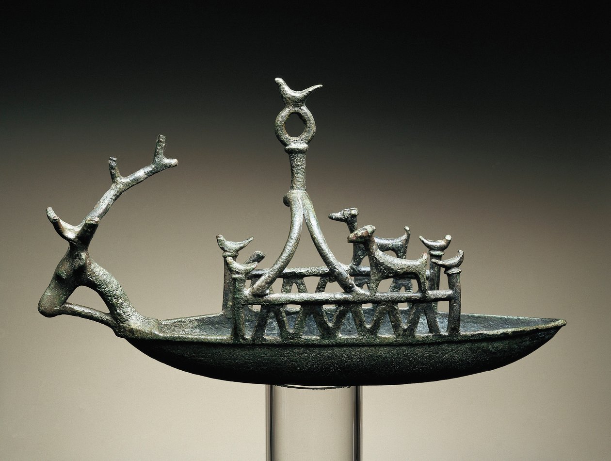 Skepp (brons) av Sardinia Nuragic Civilization