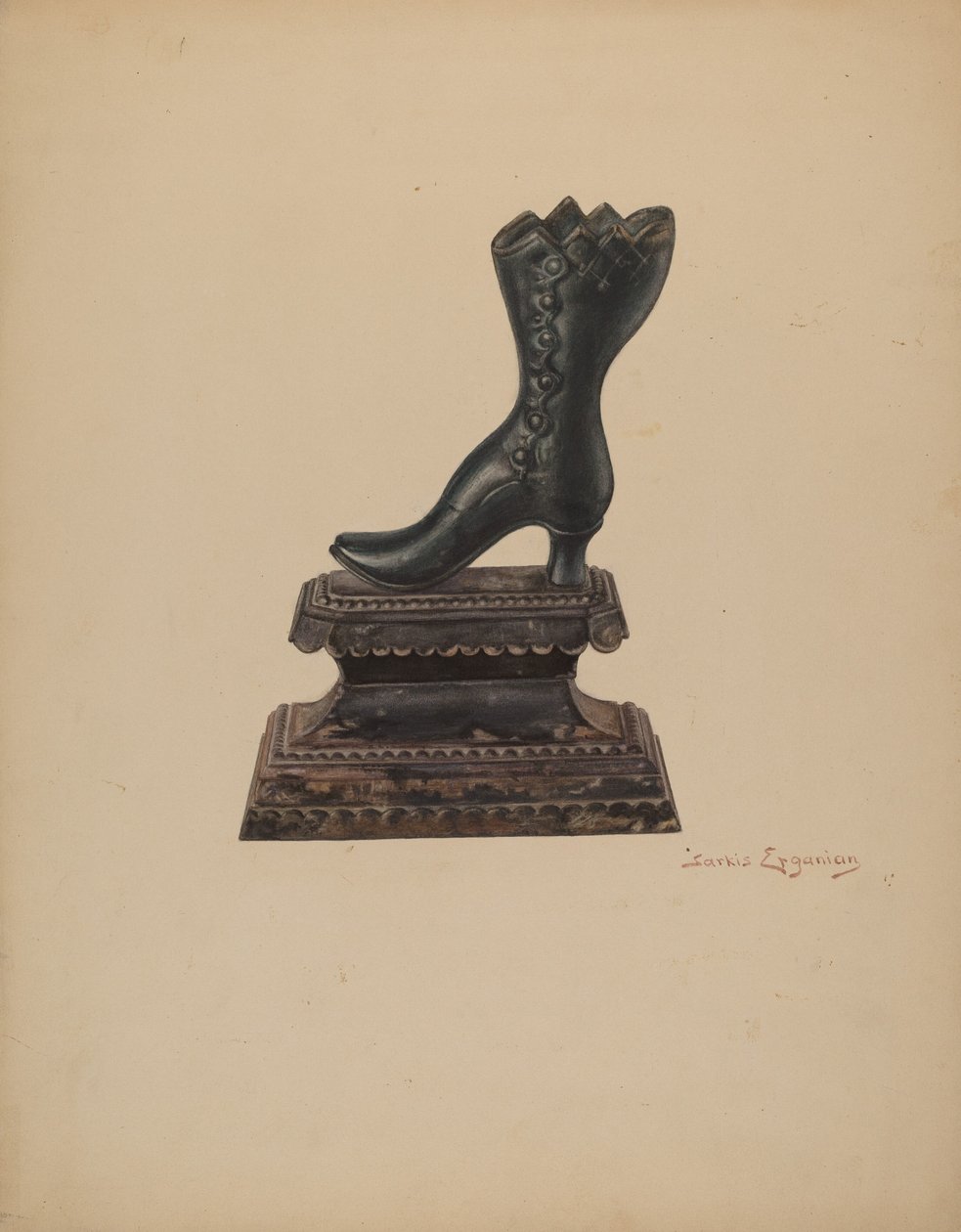 Dörrstopp, c. 1939. av Sarkis Erganian