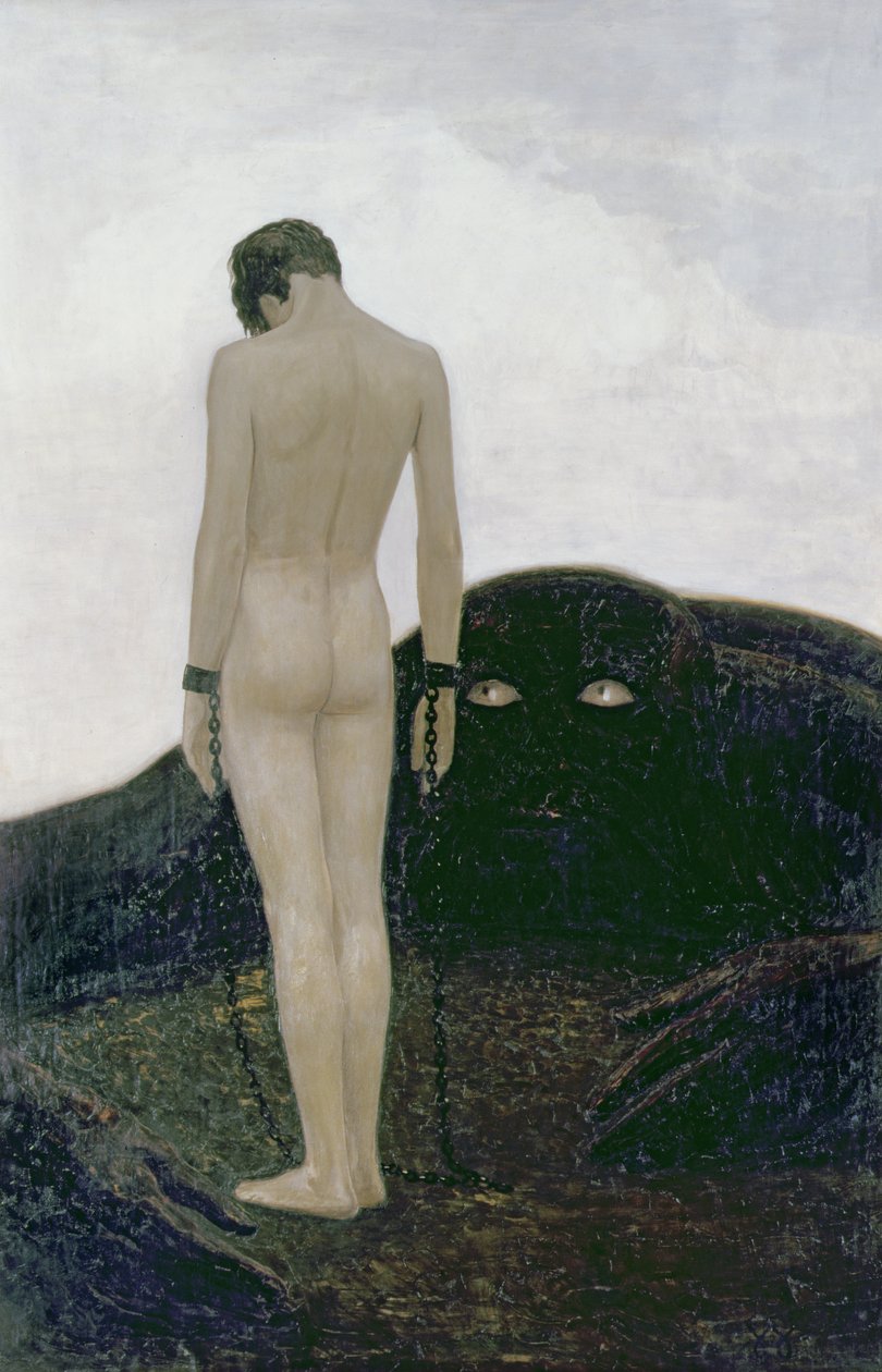 Emotion of Dependence, c.1893 av Sascha Schneider