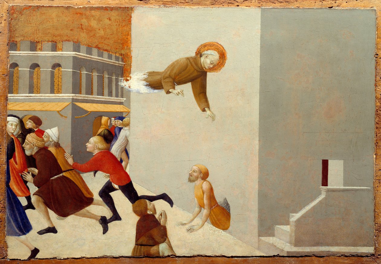 Den salige Ranieri Rasini tar bort de fattiga från ett fängelse i Florens Trämålning av Stefano di Giovanni di Console dit il Sassetta (1392-ca.1450) 1400-talet sön 0,43x0,63 m av Sassetta (c.1392 1450)