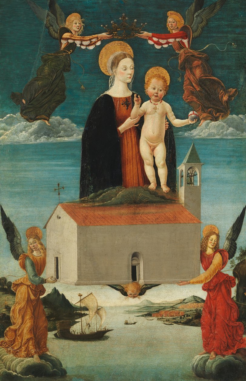 Översättningen av det heliga huset Loreto, ca. 1510. av Saturnino Gatti