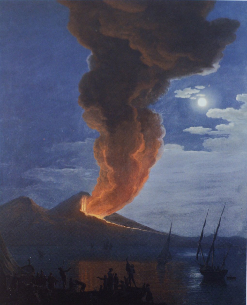 Utbrott av Vesuvius av Saverio della Gatta