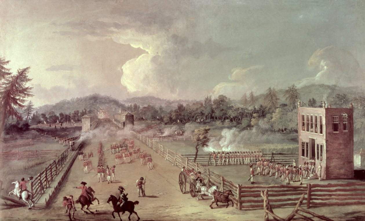 Slaget vid Germantown, 4 oktober 1777 av Saviero Xavier della Gatta
