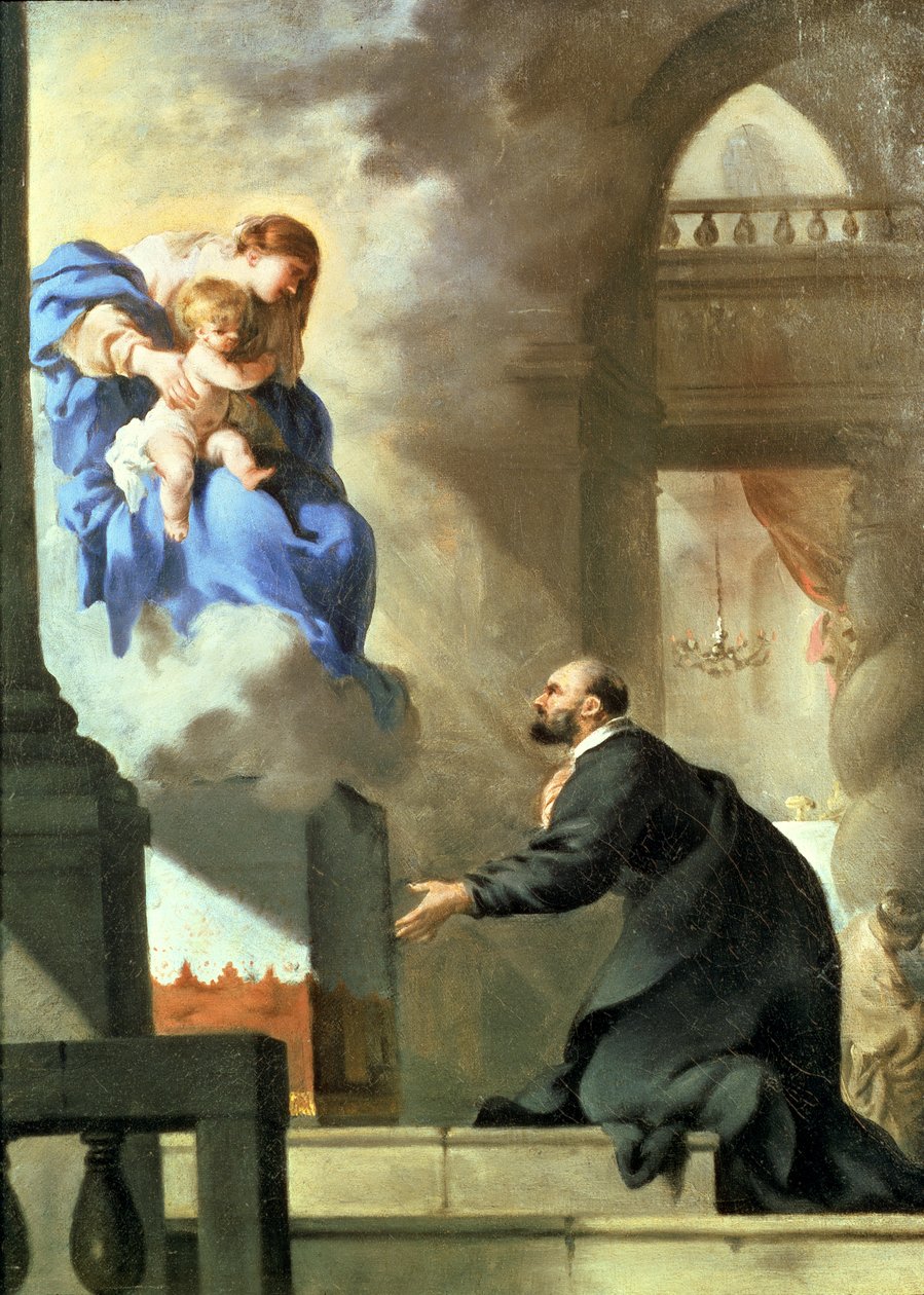 Den helige Ignatius vision av Sébastien Bourdon