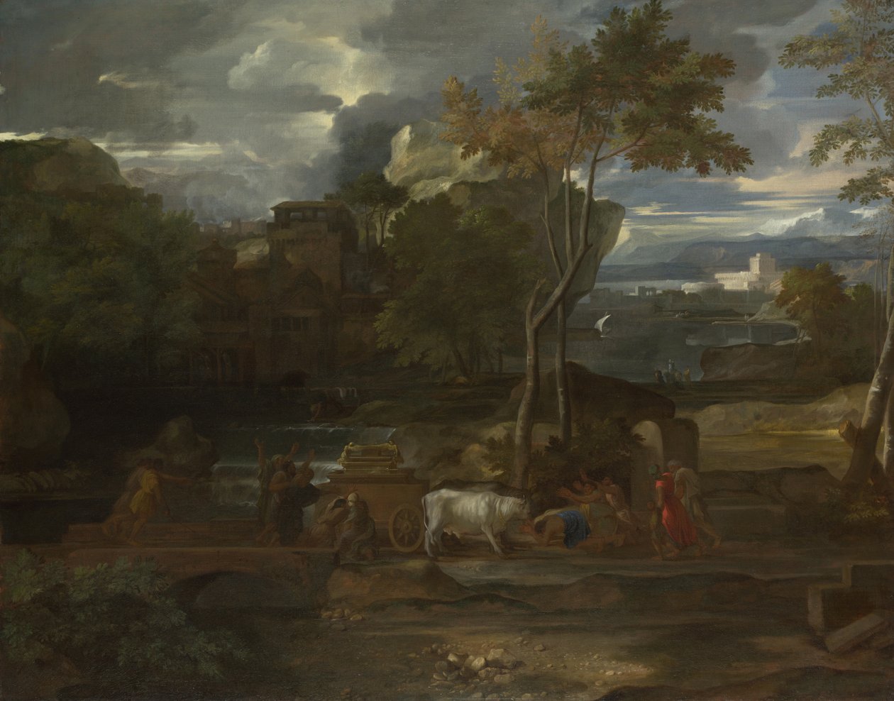 Arkens återkomst, 1659 av Sébastien Bourdon