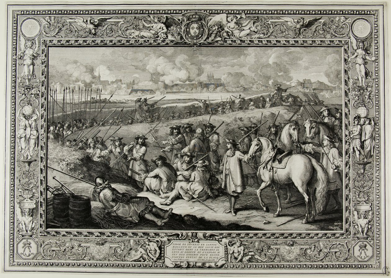 Belägring av turneringen MDCLXVII av Sébastien Le Clerc the elder