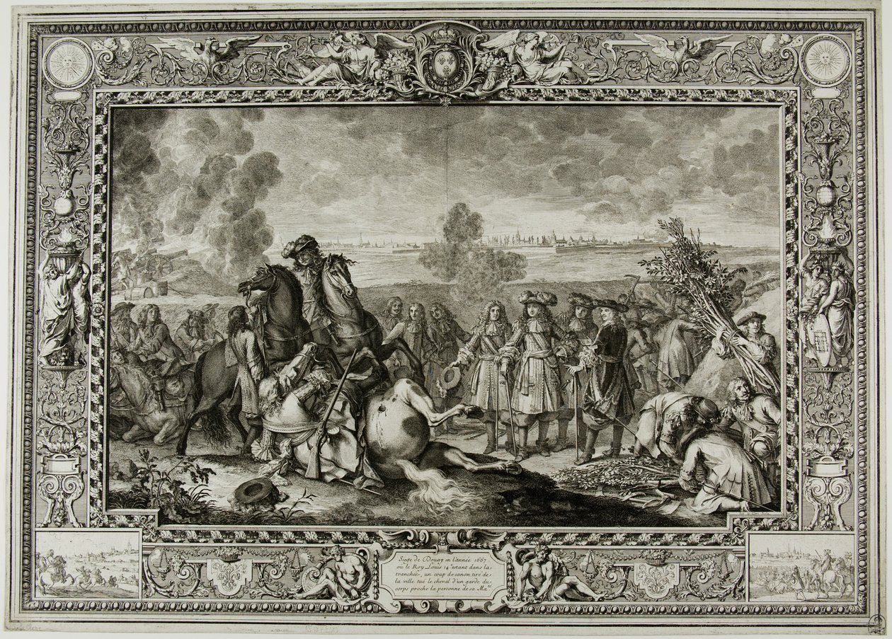 Belägringen av Douai 1667 av Sébastien Le Clerc the elder
