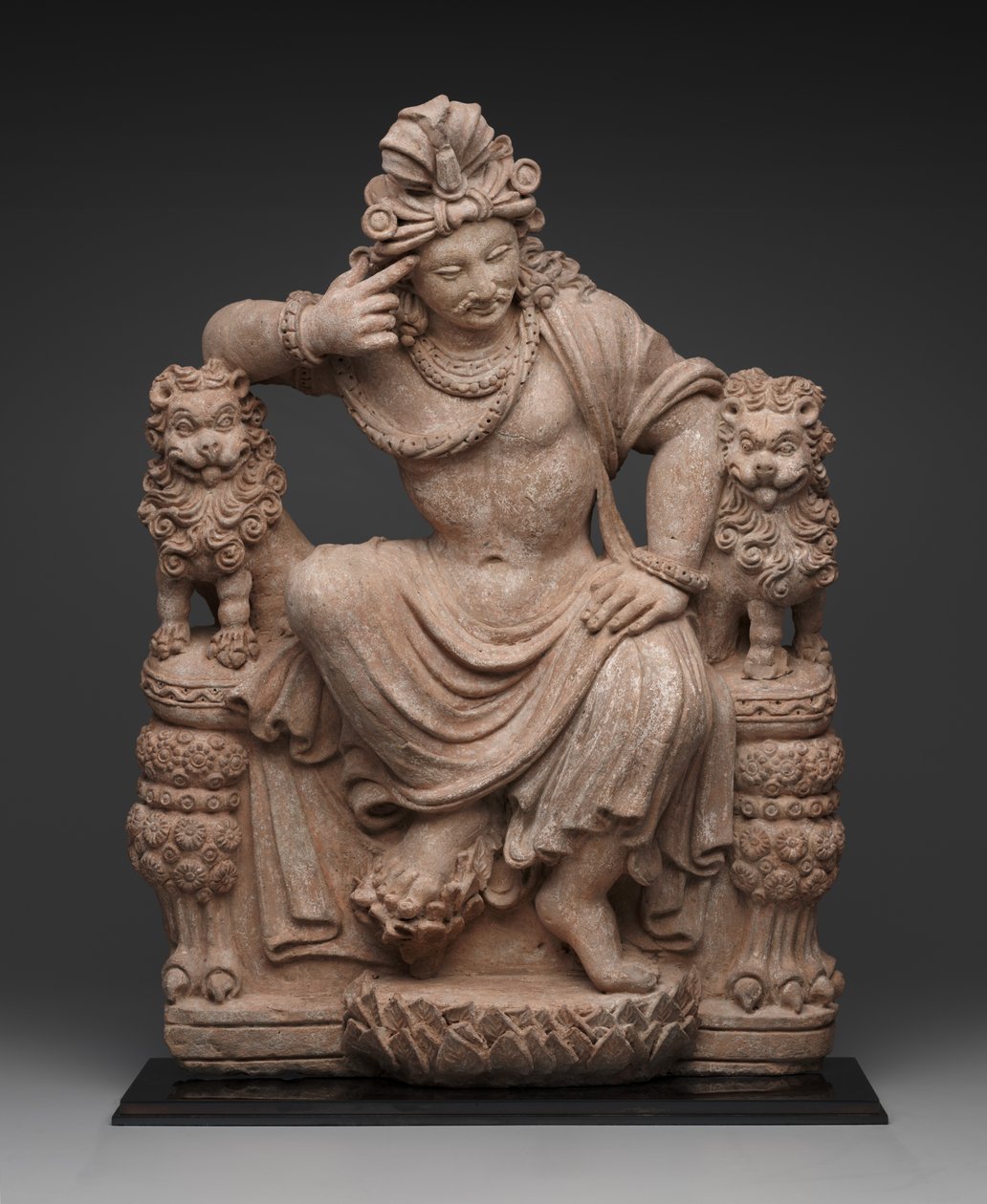 Thinking Bodhisattva, A.D. 4th till 6th century (terrakotta) av School Afghan