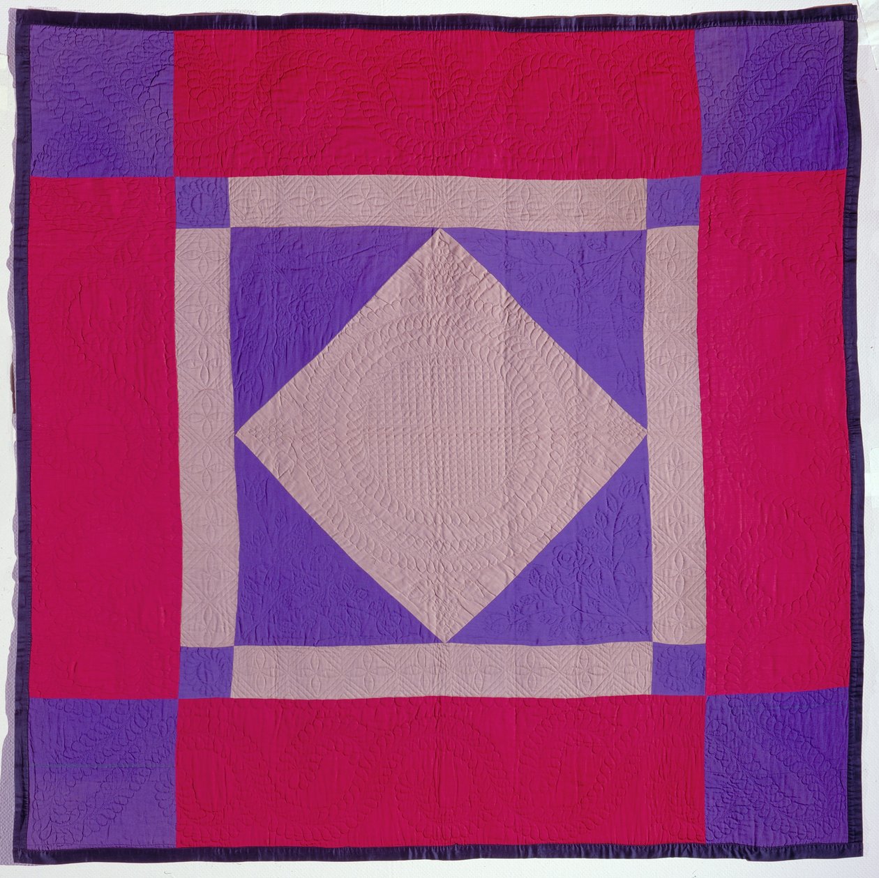 Amish Quilt, sent 1800-tal-tidigt 1900-tal (ull, bomull och quiltning) av School American