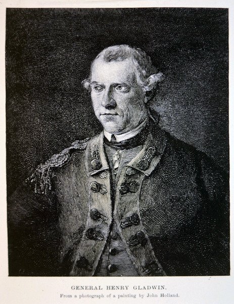 General Henry Gladwin, från ett fotografi av en målning av John Holland (litho) av School American